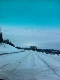 Гололед на дорогах зимой